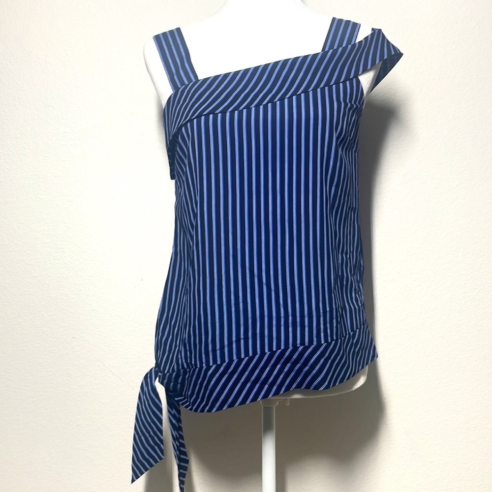 Banana Republic asymmetrical striped top